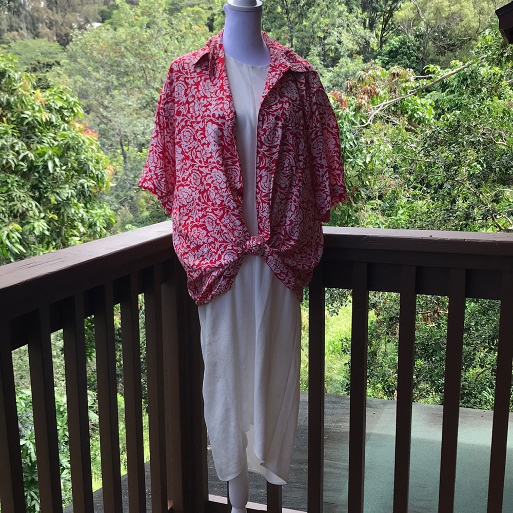Blue Ginger Button Down Shirt size M